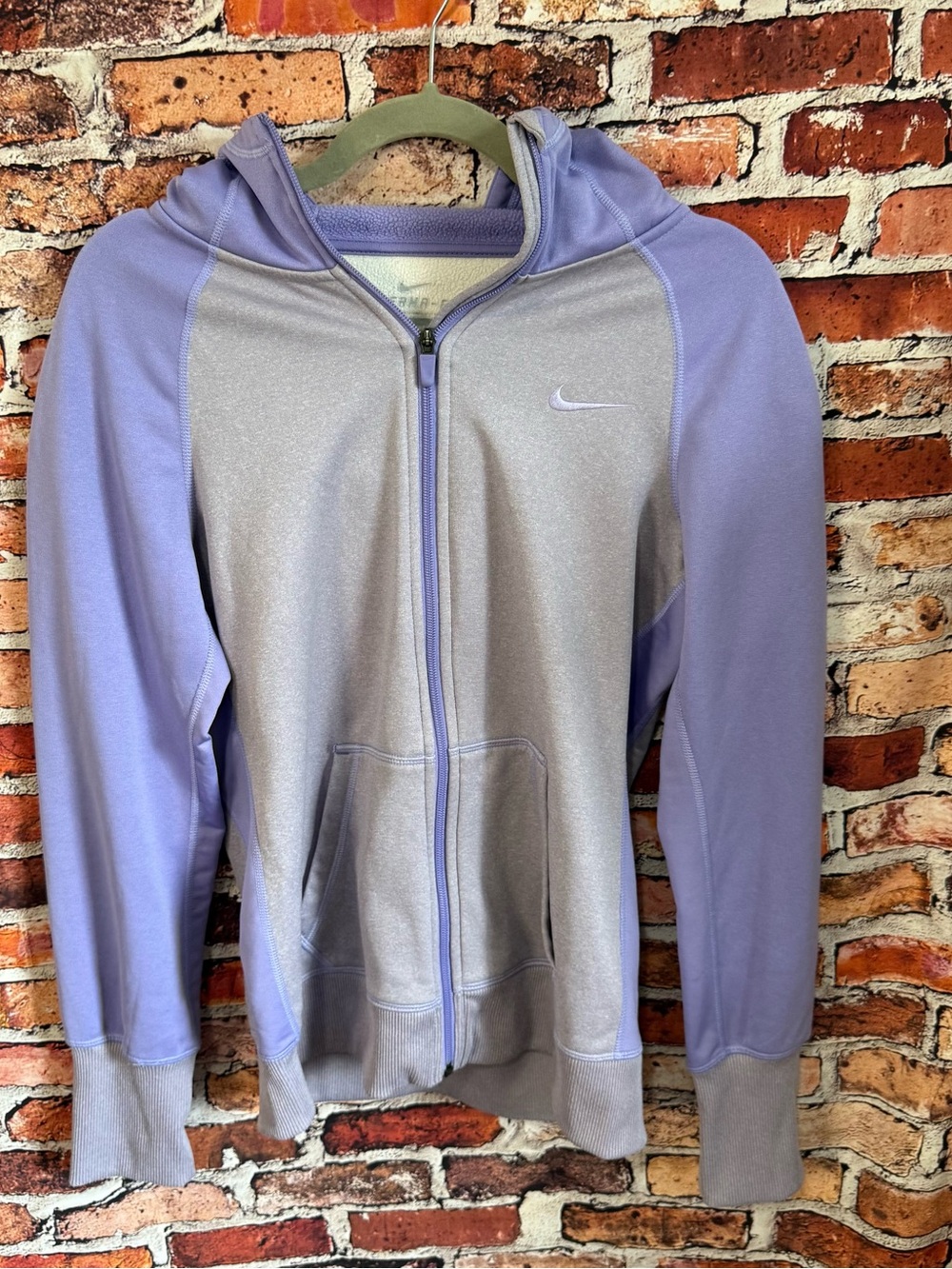 Nike Lavender and Light Purple Full-Zip Hoodie
